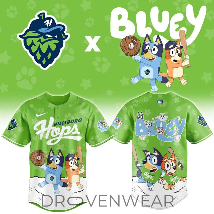 Hillsboro Hops Bluey Night Game Limited Jersey - Image 2