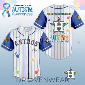 Houston Astros Autism Awareness 2026 Limited Editions Jersey by Drovenwear.com