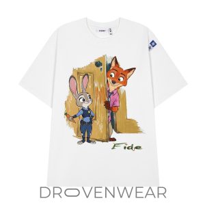 Judy Hopps and Nick Wilde from Disneys Zootopia Tshirt by Drovenwear.com