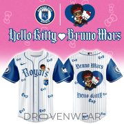 Kansas City Royals x BRUNO MARS x HELLO KITTY Blue Jersey | Jogger | Cap