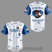 Kansas City Royals x BRUNO MARS x HELLO KITTY Blue Jersey | Jogger | Cap - Image 2