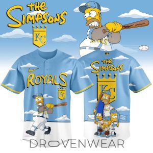 Kansas City Royals x The Simpsons 2026 Limited Edition Jersey by Drovenwear.com
