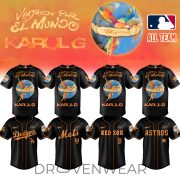 Karol G x Baseball - Nos Vamos de Tour Black Jersey (All Team)