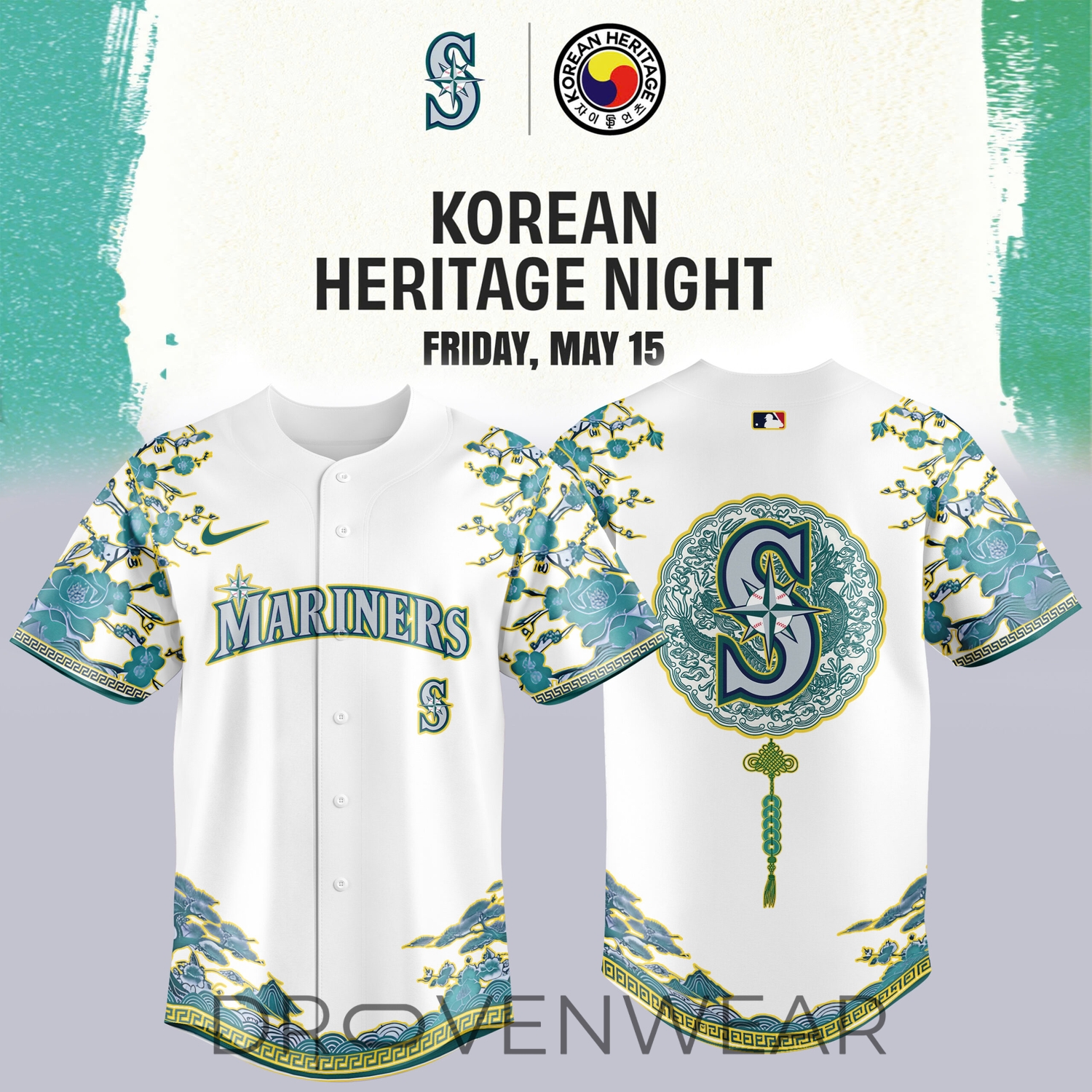 Korean Heritage Night x Seattle Mariners Mlb 2026 Edition Jersey Korean Heritage Night x Seattle Mariners Mlb 2026 Edition Jersey