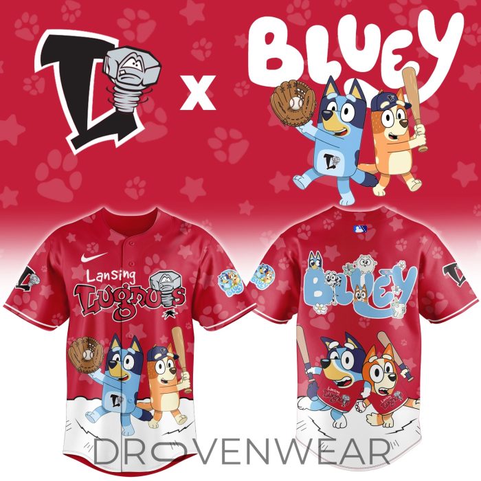 Lansing Lugnuts Bluey Night Game Limited Jersey - Image 2