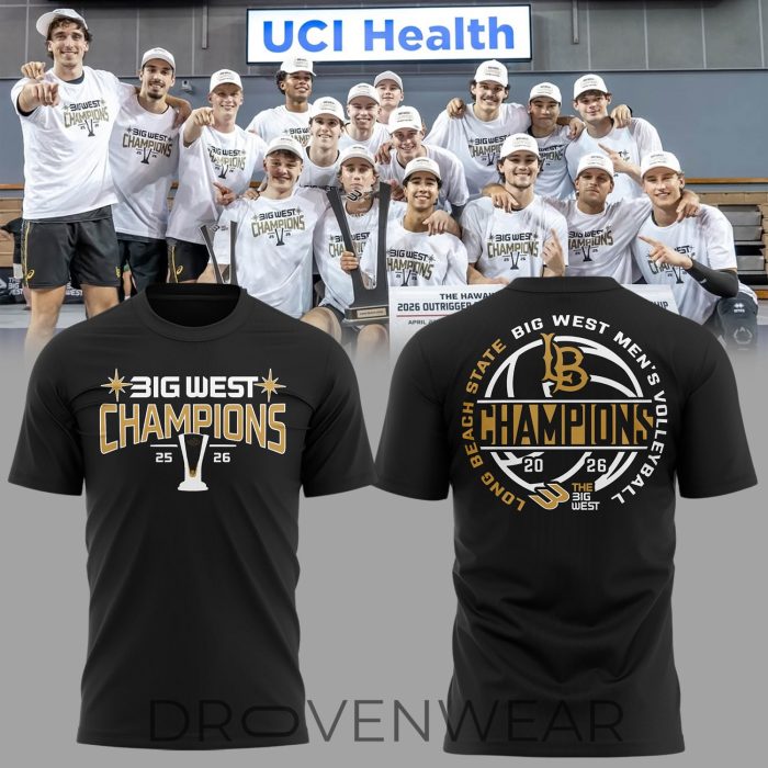Limited Edition 2026 Big West Men’s Volleyball Champions 🏐🏆 Shirt - Image 4