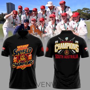 Limited Edition 2026 Sheffield Shield Champions Polo Shirt by Drovenwear.com