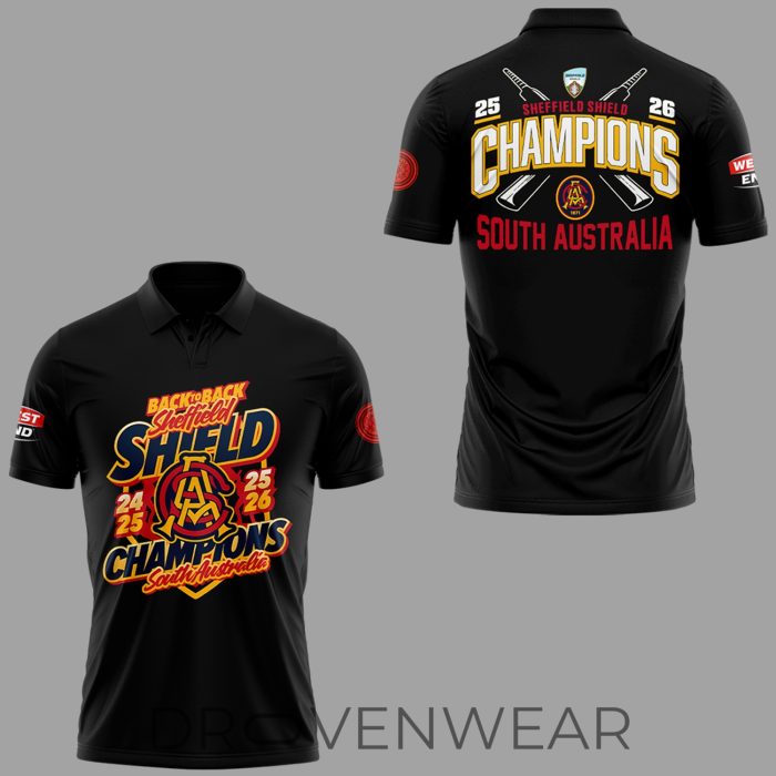 Limited Edition 2026 Sheffield Shield Champions 🏏🏆 Polo Shirt - Image 2
