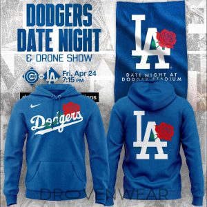Limited Edition Los Angeles Dodgers Date Night Hoodie by Drovenwear.com