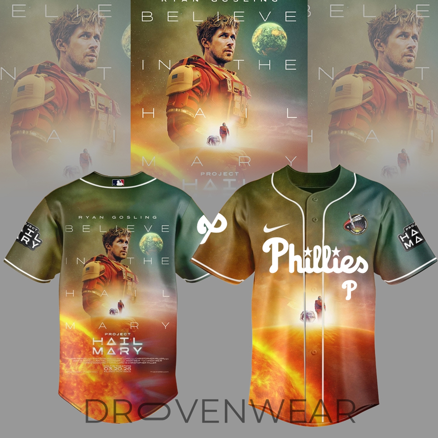 Limited Edition Philadelphia Phillies x Project Hail Mary Special Jersey Limited Edition Philadelphia Phillies x Project Hail Mary Special Jersey