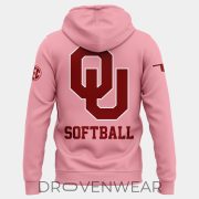 Limited edition Hoodie Pink for fans Oklahoma Sooners softball! - Image 3