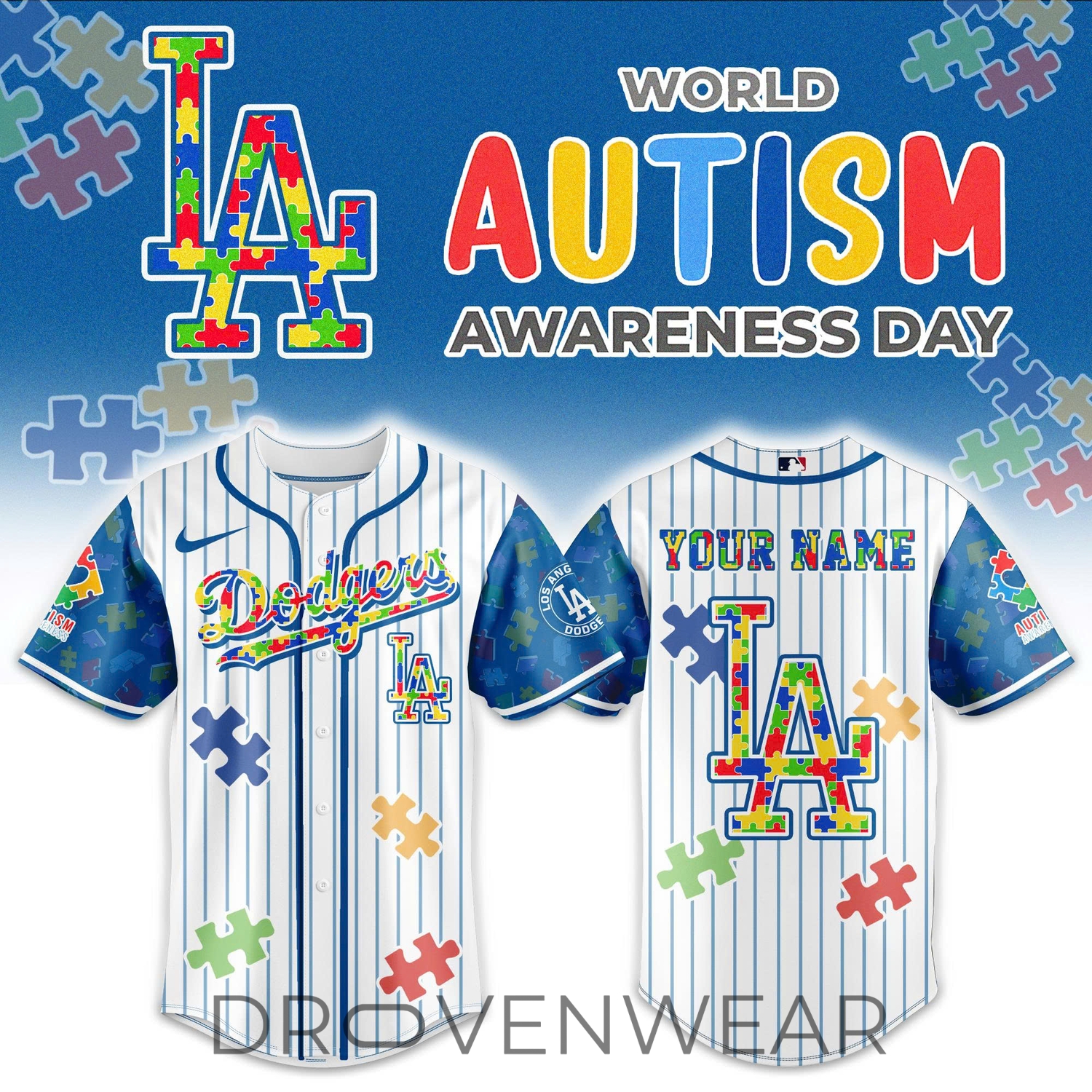 Los Angeles Dodgers Autism Awareness 2026 Limited Edition Jersey | Jogger | Cap Los Angeles Dodgers Autism Awareness 2026 Limited Edition Jersey | Jogger | Cap
