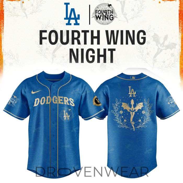 Los Angeles Dodgers Baseball Fourth Wings Night Limited Edition Jersey - Image 4