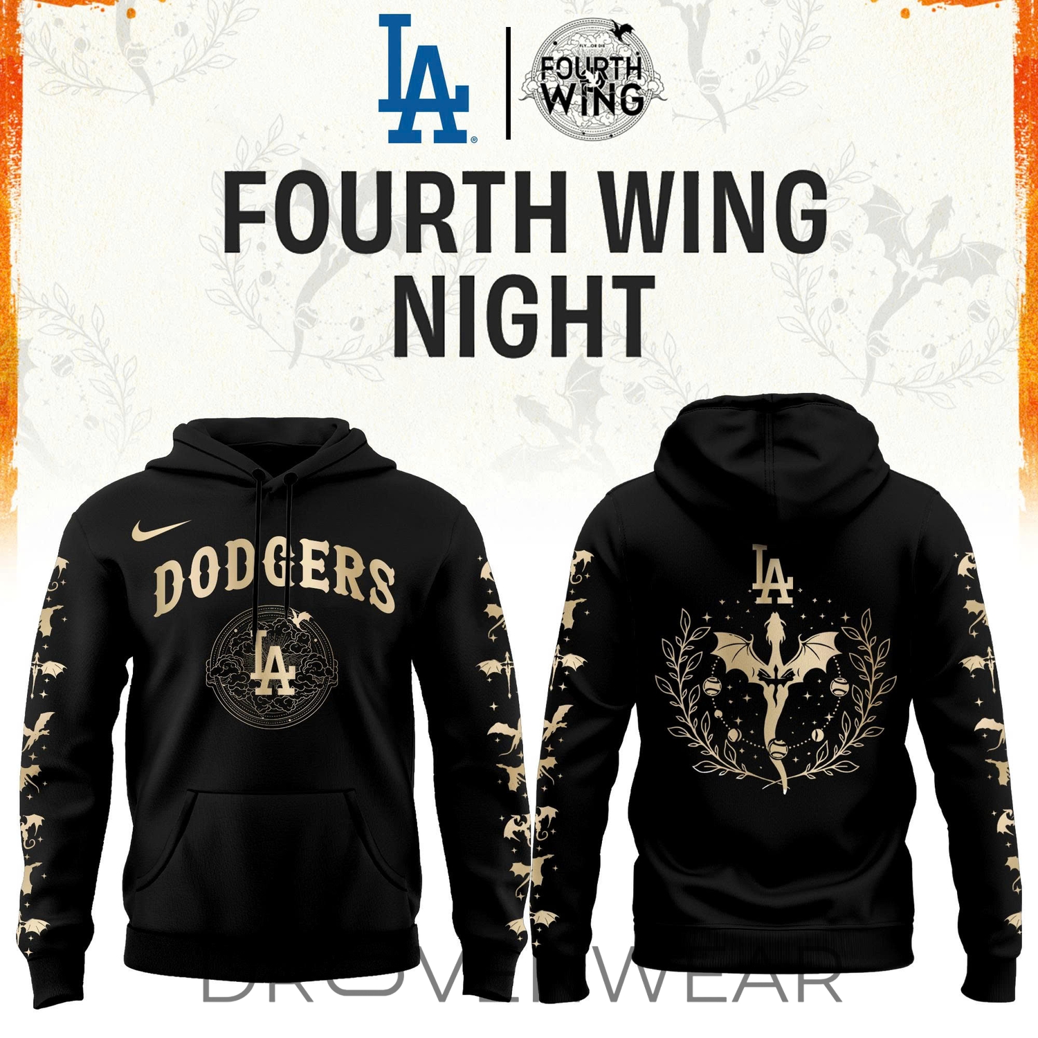 Los Angeles Dodgers Fourth Wings Night Limited Edition Hoodie| Cap | Jogger Los Angeles Dodgers Fourth Wings Night Limited Edition Hoodie| Cap | Jogger