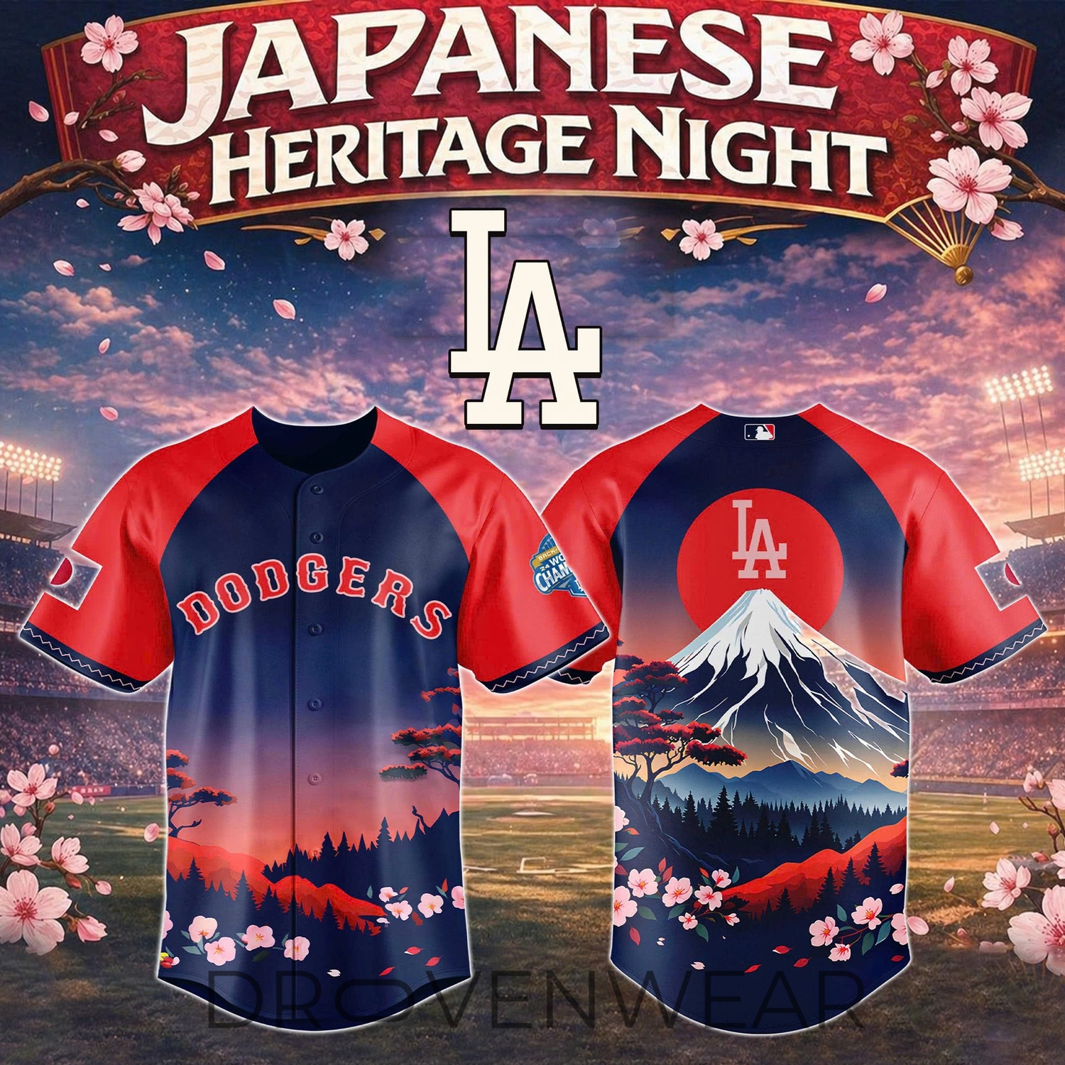 Los Angeles Dodgers Japanese Heritage Night Jersey Limited Edition Los Angeles Dodgers Japanese Heritage Night Jersey Limited Edition