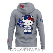 Los Angeles Dodgers x Hello Kitty Night Gray Hoodie Limited Edition - Image 3