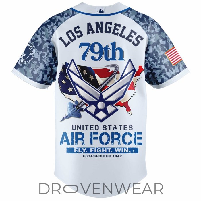 Los Angeles Dodgers x US Air Force 79th Anniversary Jersey - Image 3