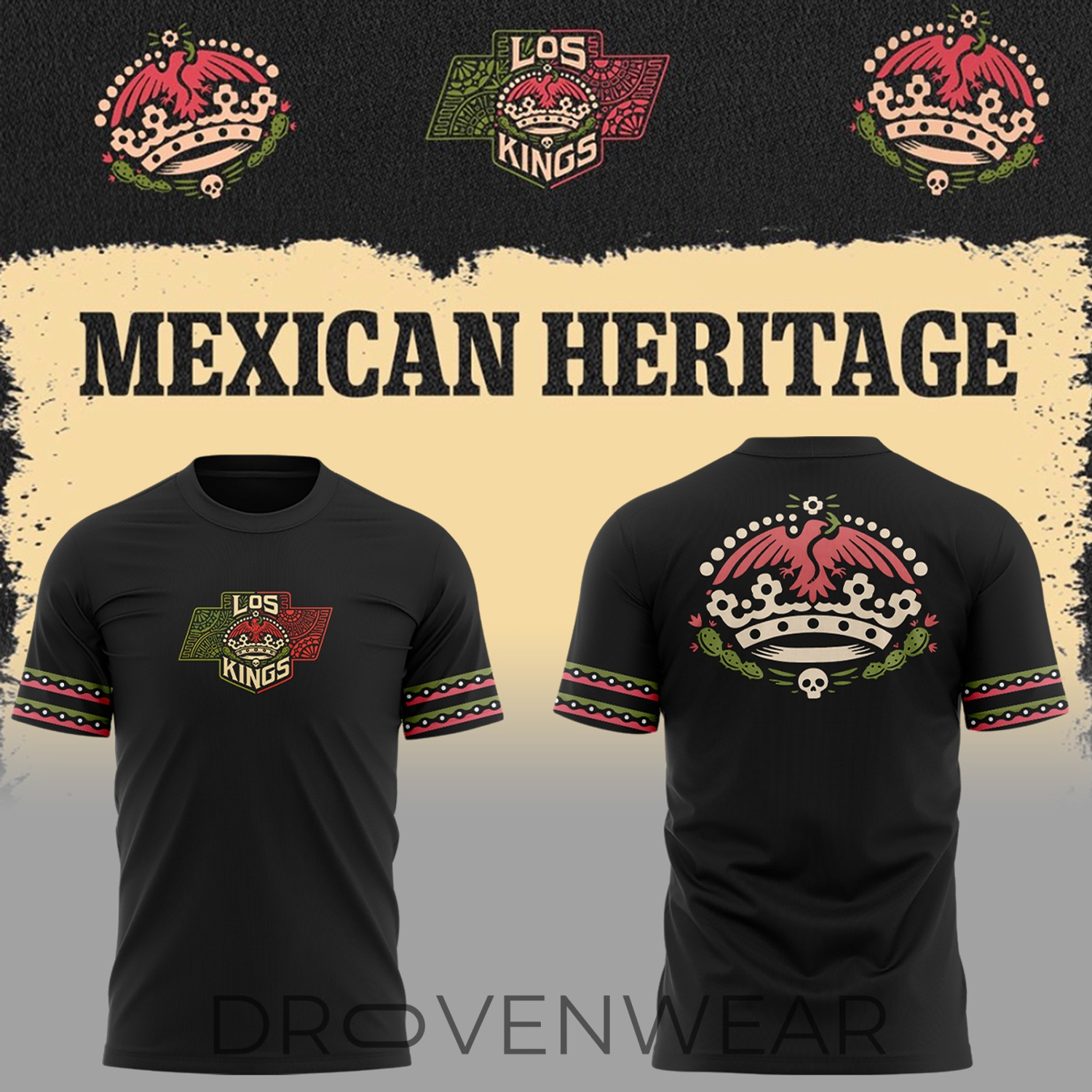 Los Angeles Kings Mexican Heritage Celebration Graphic Shirt Los Angeles Kings Mexican Heritage Celebration Graphic Shirt