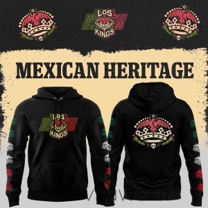 Los Angeles Kings Mexican Heritage Celebration Hockey Hoodie by Drovenwear.com