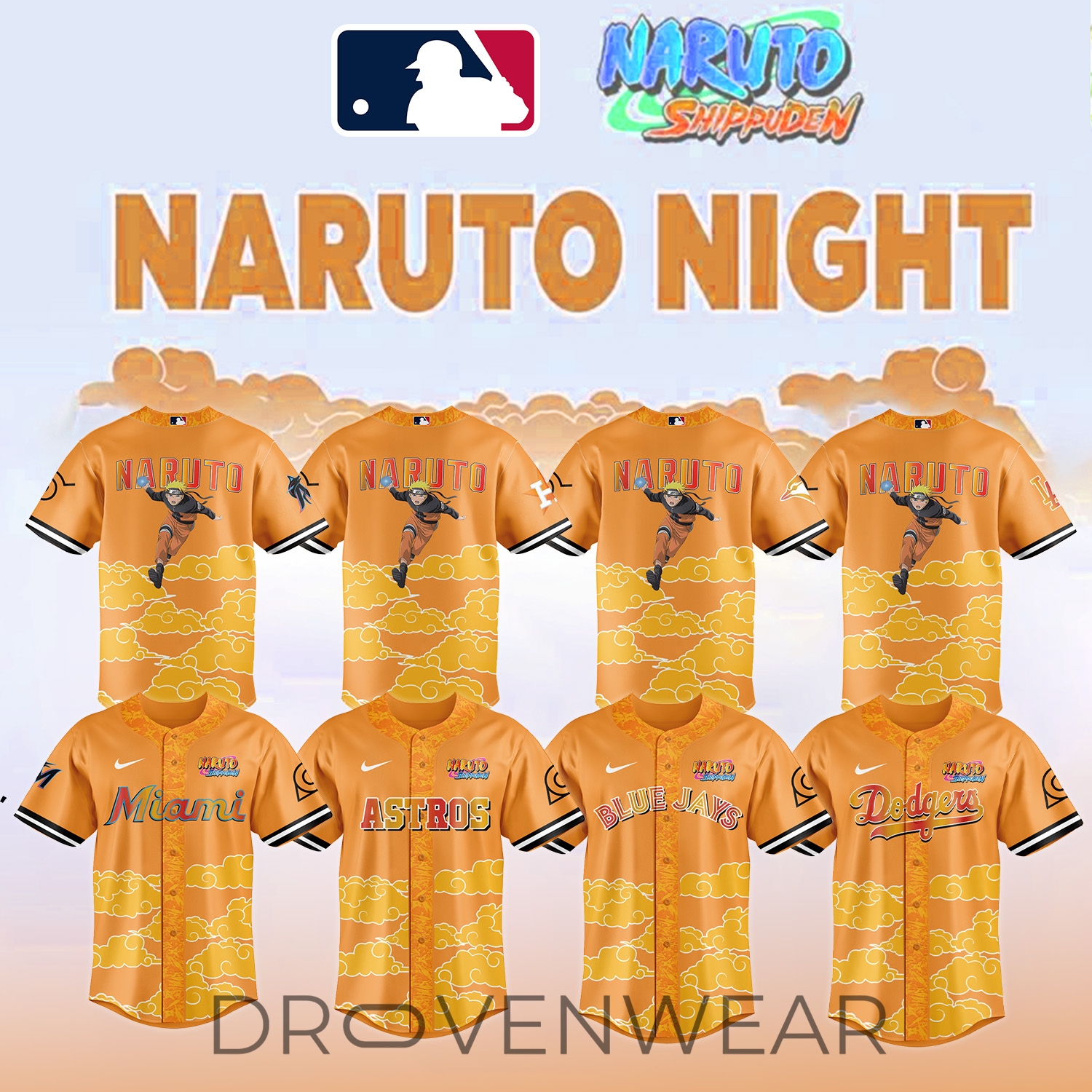 MLB ALL TEAM x Naruto Limited Jersey V2 MLB ALL TEAM x Naruto Limited Jersey V2