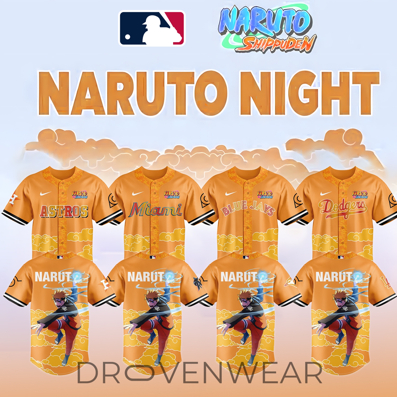 MLB ALL TEAM x Naruto Limited Jersey V3 MLB ALL TEAM x Naruto Limited Jersey V3