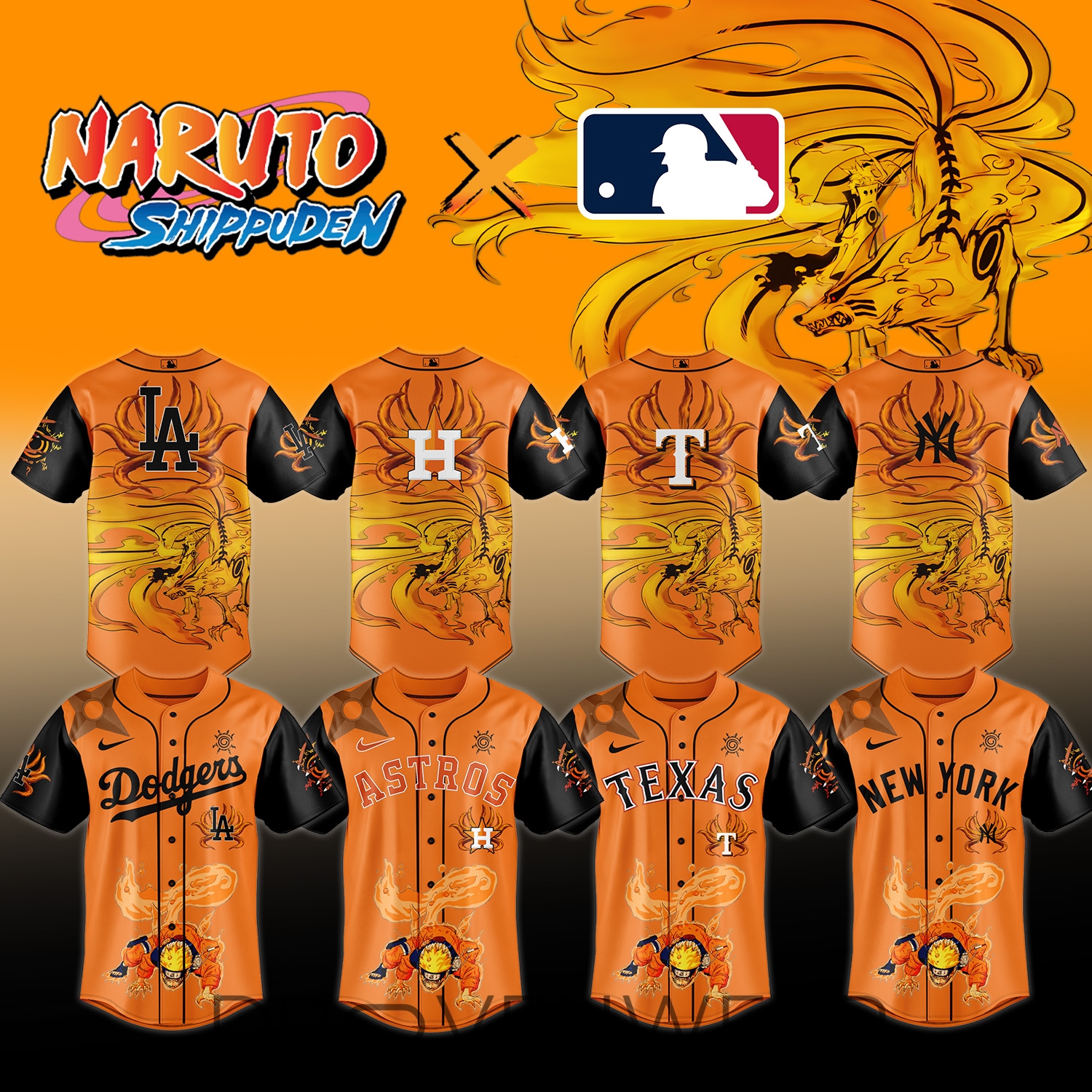 MLB ALL TEAM x Naruto Limited Jersey V5 MLB ALL TEAM x Naruto Limited Jersey V5
