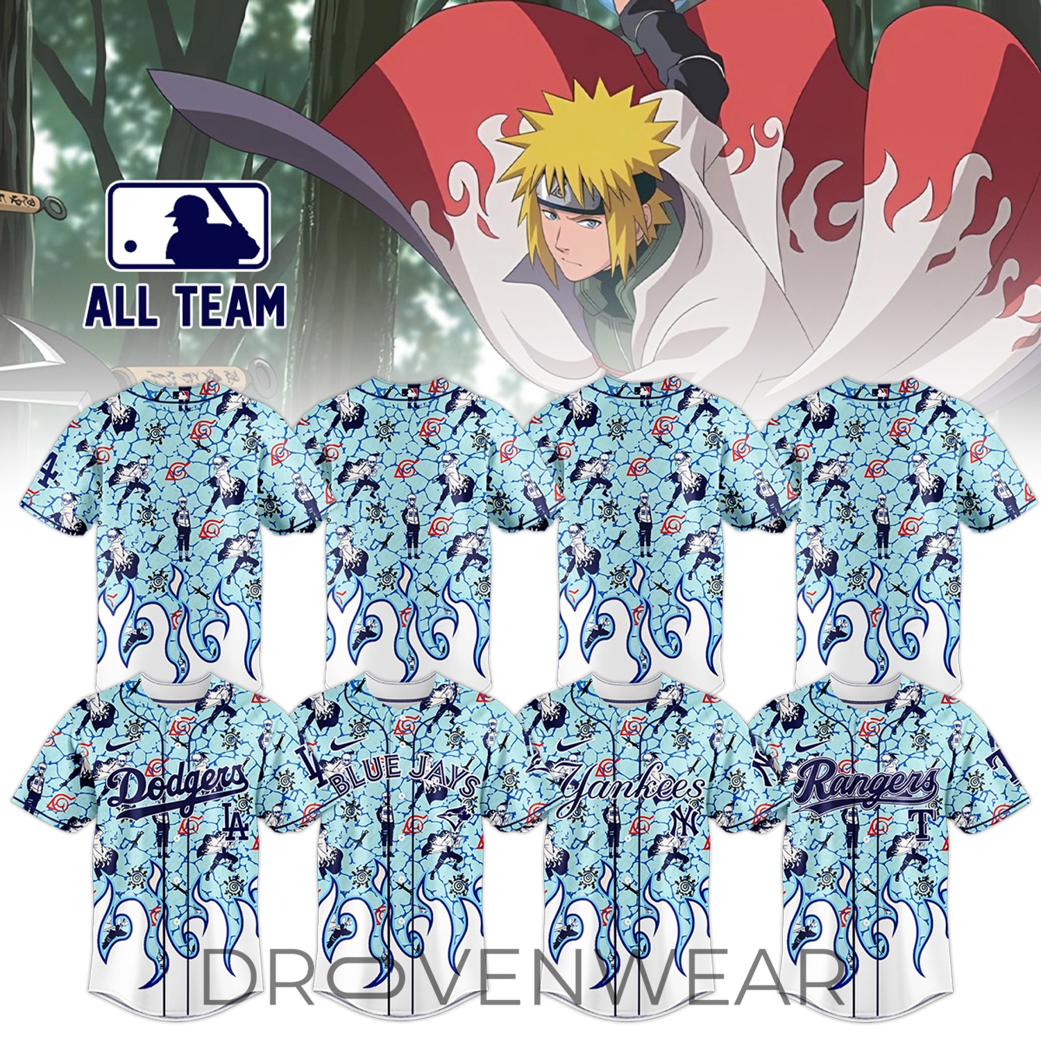 MLB ALL TEAM x Naruto “Minato” Limited Jersey MLB ALL TEAM x Naruto “Minato” Limited Jersey