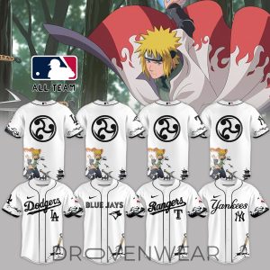 MLB ALL TEAM x Naruto Minato Limited White Jersey by Drovenwear.com