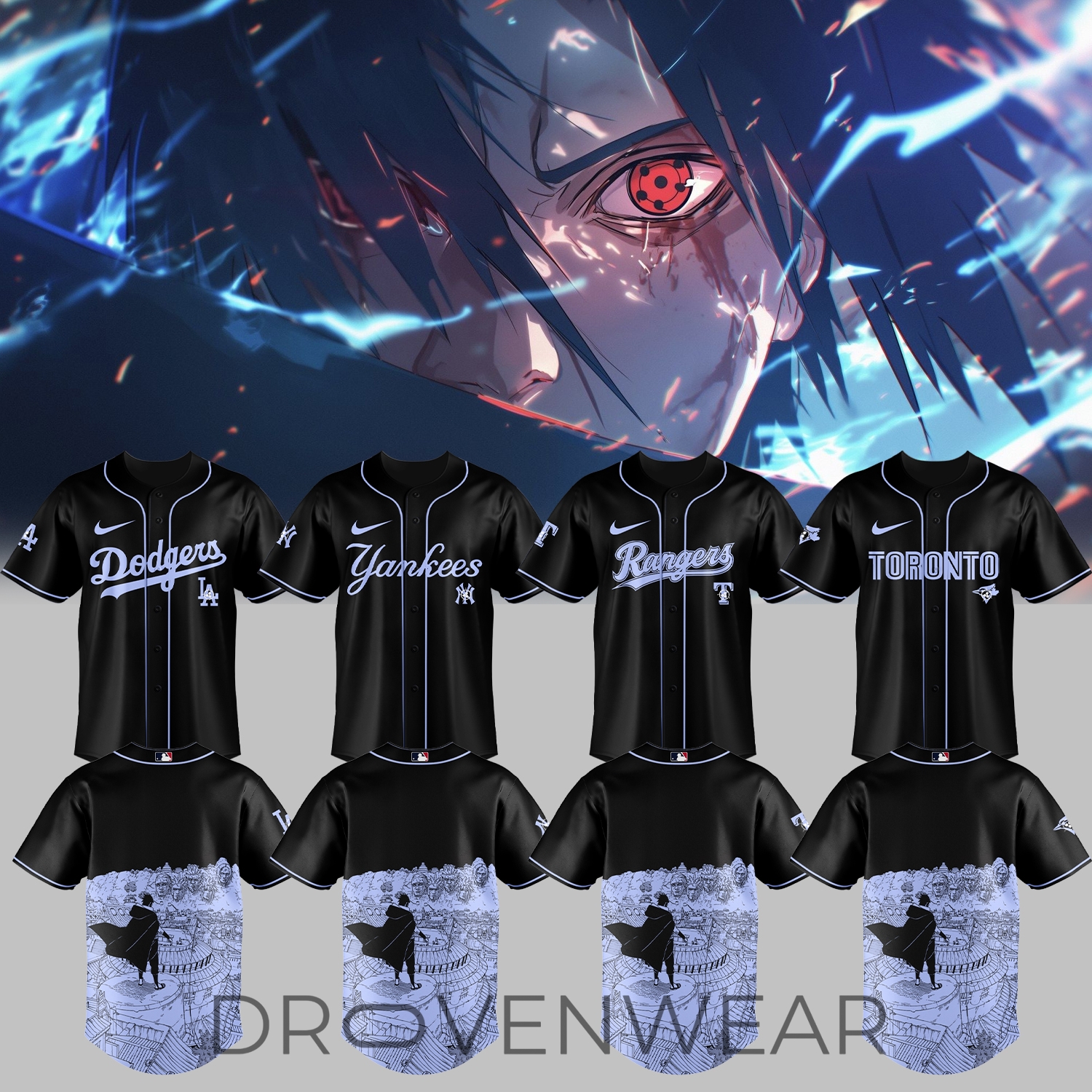 MLB ALL TEAM x Naruto “Sasuke” Limited Jersey MLB ALL TEAM x Naruto “Sasuke” Limited Jersey