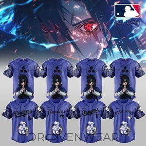 MLB ALL TEAM x Naruto Sasuke Limited Jersey V2 by Drovenwear.com