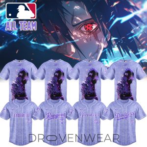 MLB ALL TEAM x Naruto Sasuke Limited Jersey V3 by Drovenwear.com