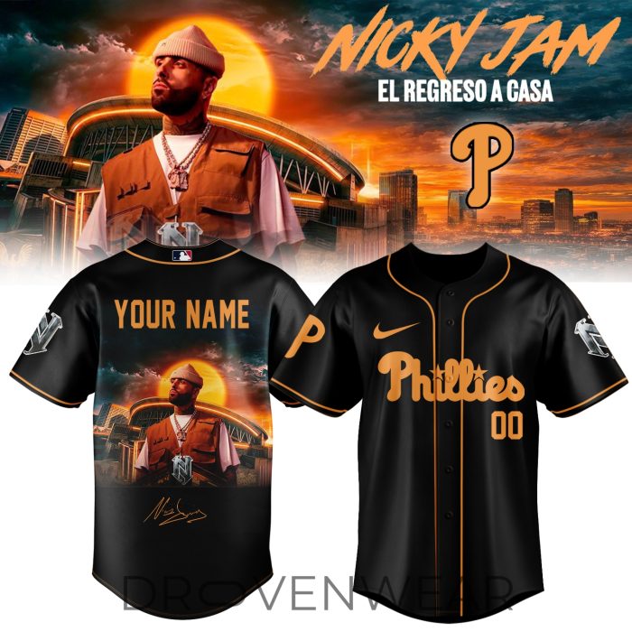 MLB All Team X “Nicky Jam – El Regreso A Casa” 2026 Limited Edition Signature Custom Jersey - Image 3