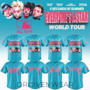 MLB All Team x 5 Seconds of Summer “EVERYONE’S A STAR! World Tour” 2026 Limited Edition Signature – Jersey 3