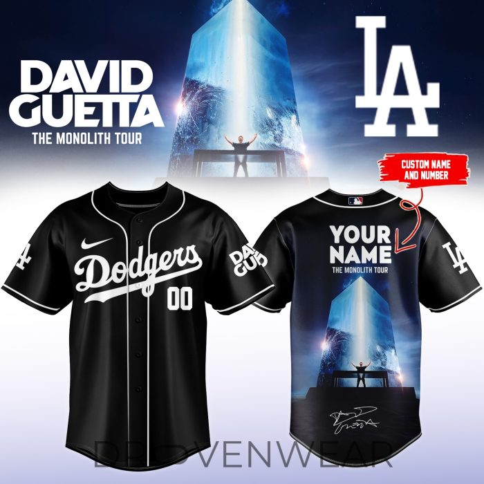 MLB All Team x David Guetta The Monolith Tour 2026 Limited Edition – Custom Jersey 1 - Image 2