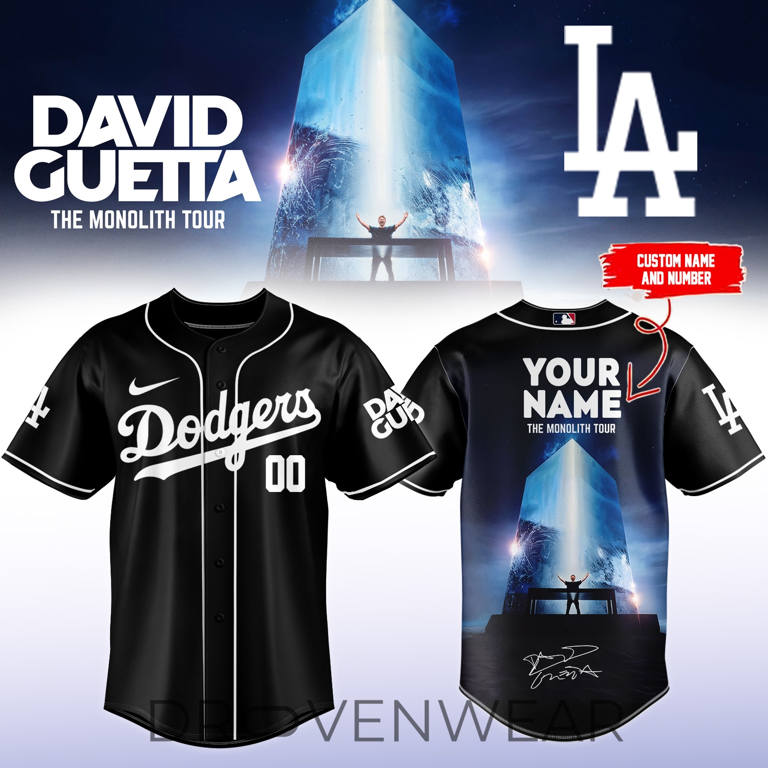 MLB All Team x David Guetta The Monolith Tour 2026 Limited Edition – Custom Jersey 1 MLB All Team x David Guetta The Monolith Tour 2026 Limited Edition – Custom Jersey 1