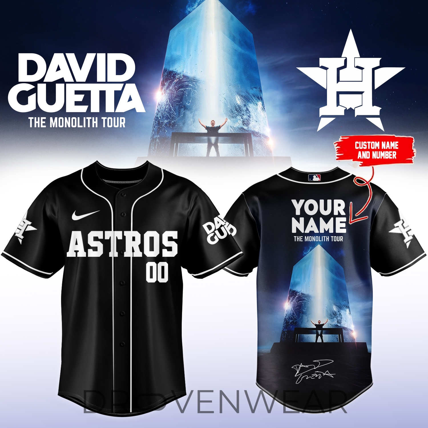 MLB All Team x David Guetta The Monolith Tour 2026 Limited Edition – Custom Jersey 1 MLB All Team x David Guetta The Monolith Tour 2026 Limited Edition – Custom Jersey 1