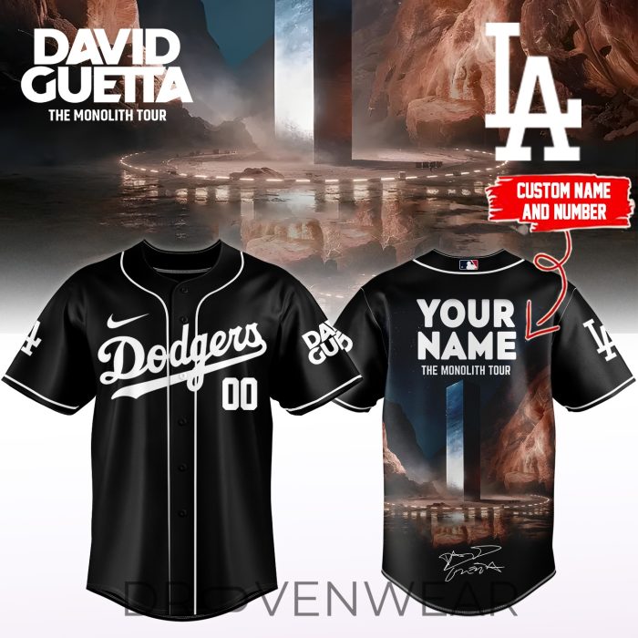 MLB All Team x David Guetta The Monolith Tour 2026 Limited Edition – Custom Jersey 3 - Image 2