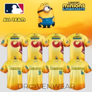 MLB All Team x Minions Monsters 2026 Limited Edition Jersey by Drovenwear.com