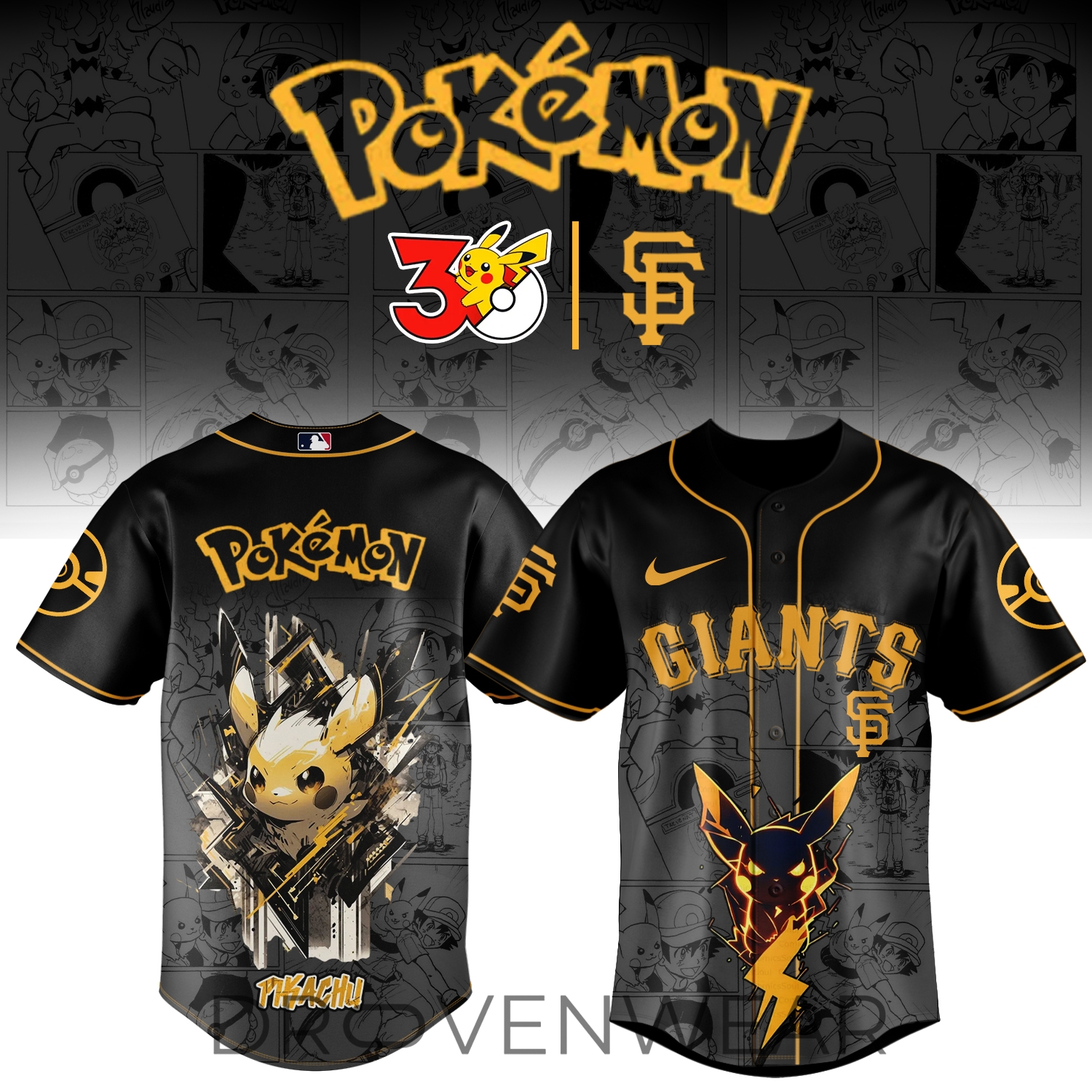 MLB All Team x “Pokémon 30th Anniversary” 2026 Limited Edition – Jersey 1 MLB All Team x “Pokémon 30th Anniversary” 2026 Limited Edition – Jersey 1