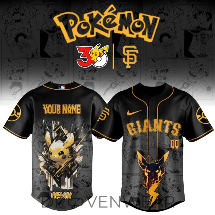 MLB All Team x “Pokémon 30th Anniversary” 2026 Limited Edition – Jersey 1 (Custom Name&Custom Number) - Image 2