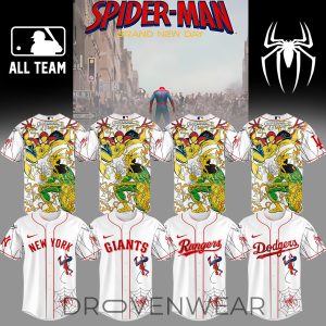 MLB All Team x Spider Man Brand New Day Jersey by Drovenwear.com