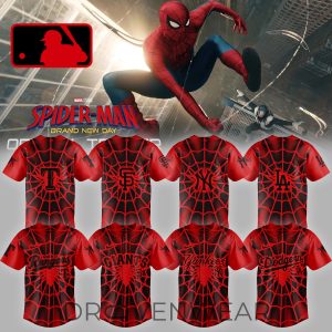 MLB All Team x Spider Man Brand New Day Jersey by Drovenwear.com