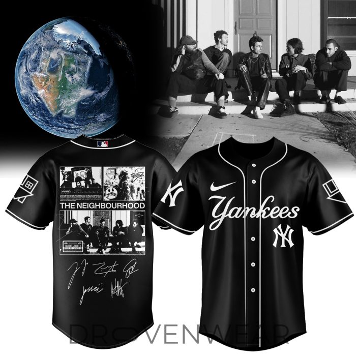 MLB All Teams The Neighbourhood World Tour Premium Style Black Jersey V4 - Image 3