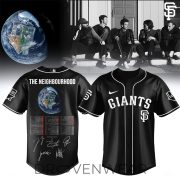 MLB All Teams The Neighbourhood World Tour Signature Style Black Jersey V2 - Image 3