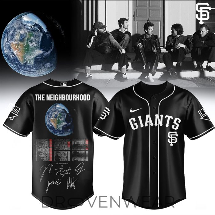 MLB All Teams The Neighbourhood World Tour Signature Style Black Jersey V2 - Image 3