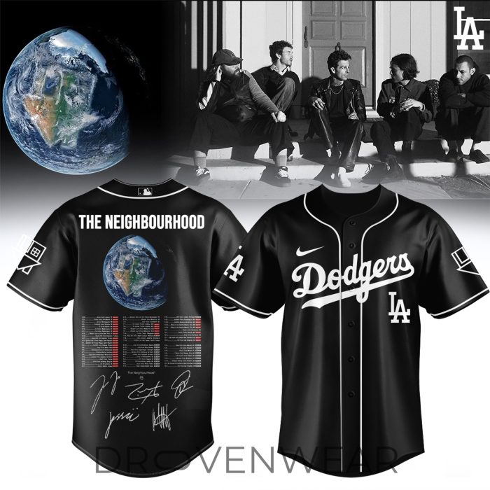 MLB All Teams The Neighbourhood World Tour Signature Style Black Jersey V2 - Image 5