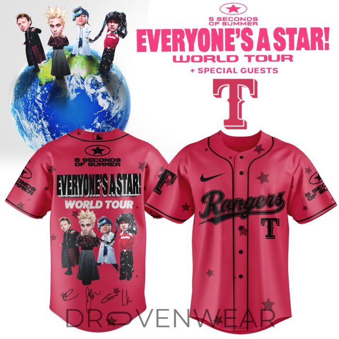 MLB All Teams x 5SOS Everyone’s A Star! World Tour Jersey - Image 4