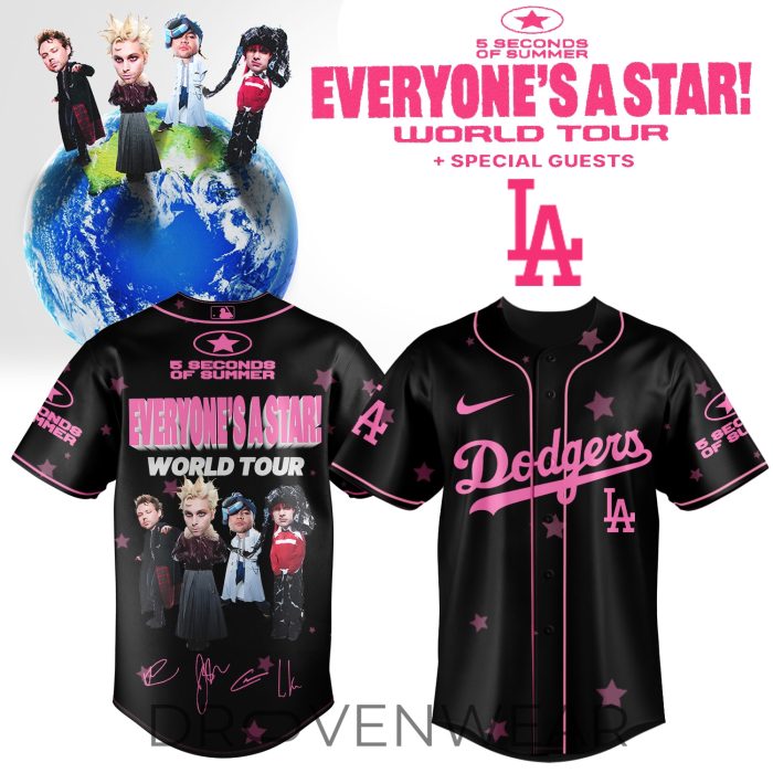 MLB All Teams x 5SOS Everyone’s A Star! World Tour Jersey Ver2 - Image 5