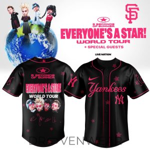 MLB All Teams x 5SOS Everyones A Star World Tour Jersey Ver3 by Drovenwear.com