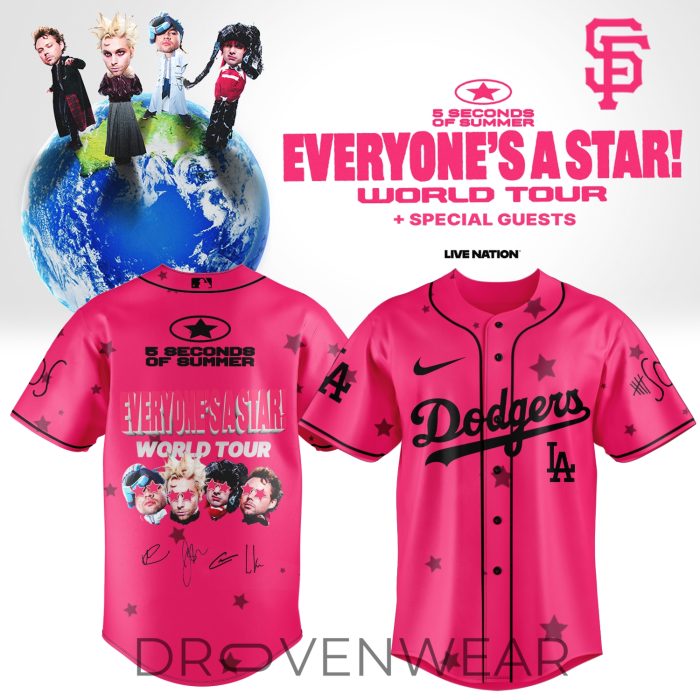 MLB All Teams x 5SOS Everyone’s A Star! World Tour Jersey Ver4 - Image 2